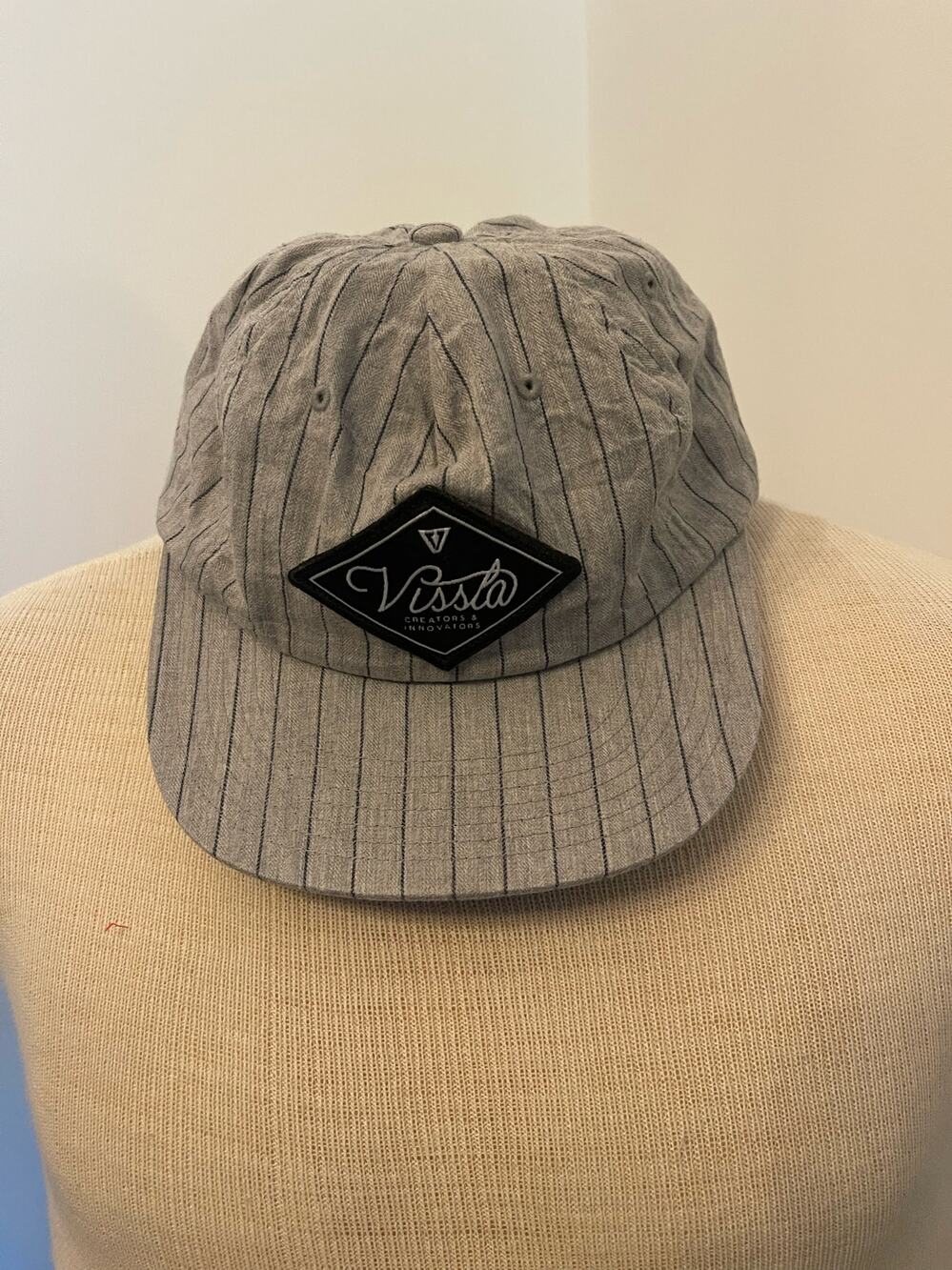 Vissla Gray & Black Striped Hat